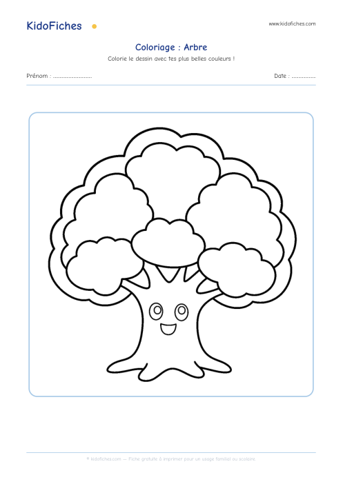Aperçu : Coloriage Arbre